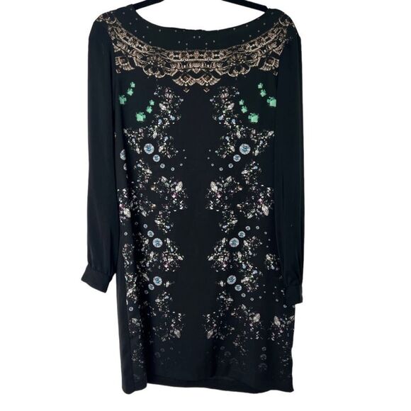 Zara long Sleeve Jewel Print party dress - Picture 1 of 12